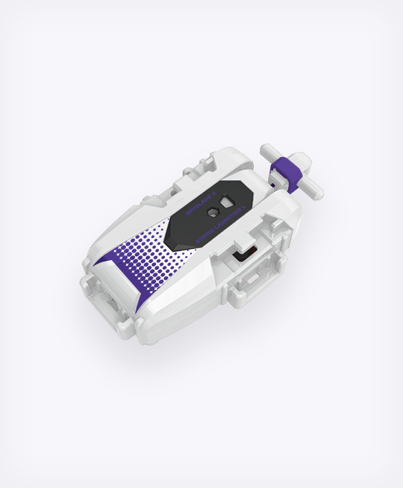 Pre-order BX-56 String Launcher L White × Violet – BEY KINGDOM