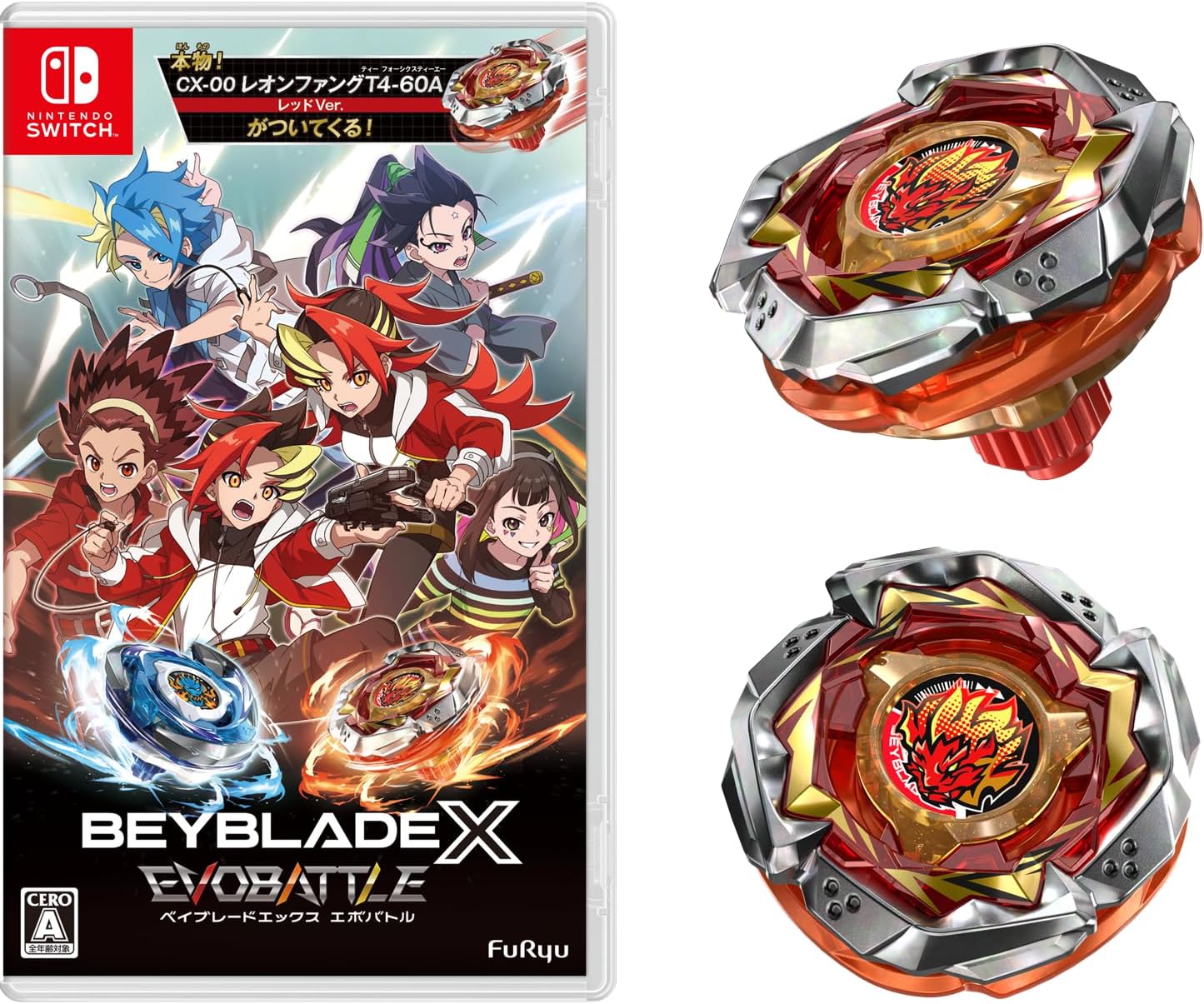BeyBlade X: Xtreme Battle - Switch & CX-00 LeonFang T4-60A Red Ver.